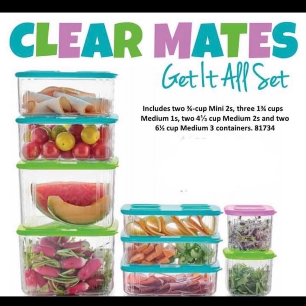 New !!!! Tupperware clearmates